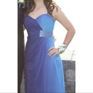 Beautiful ombré blue prom dress